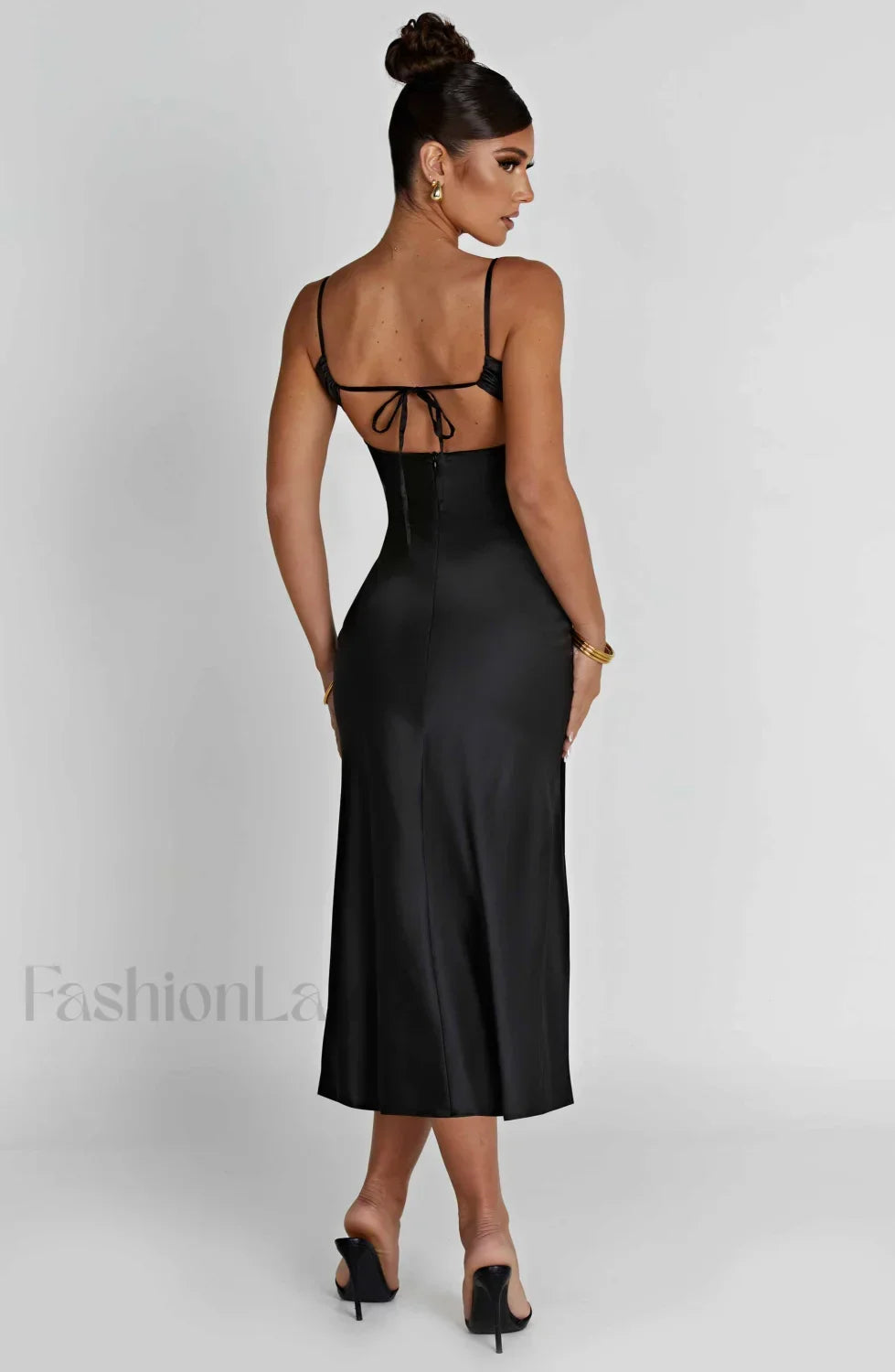 Ardelle Midi Graceful Dress Black Dress