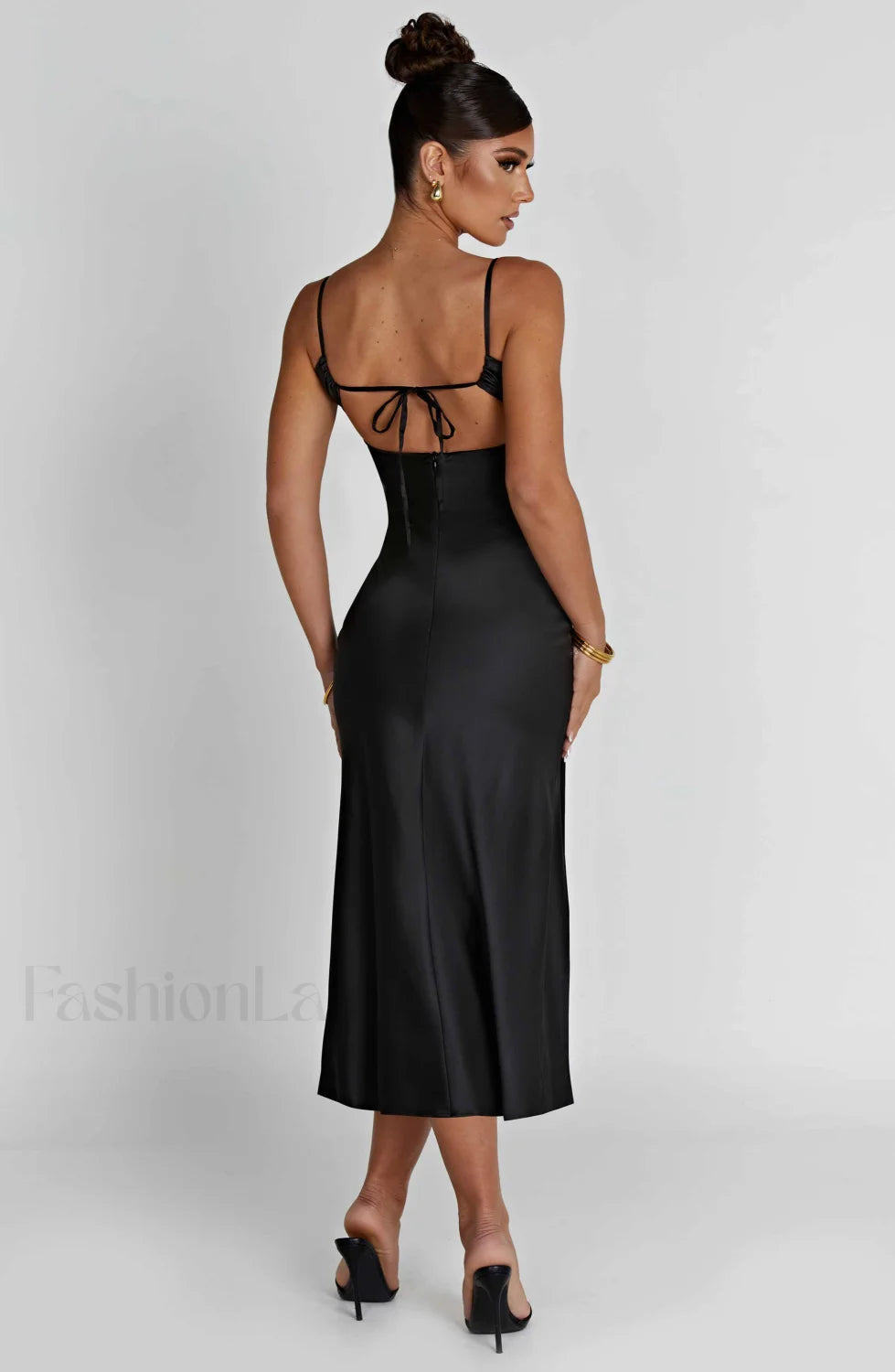 Ardelle Midi Graceful Dress Black Dress