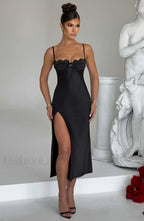 Ardelle Midi Graceful Dress Black Dress