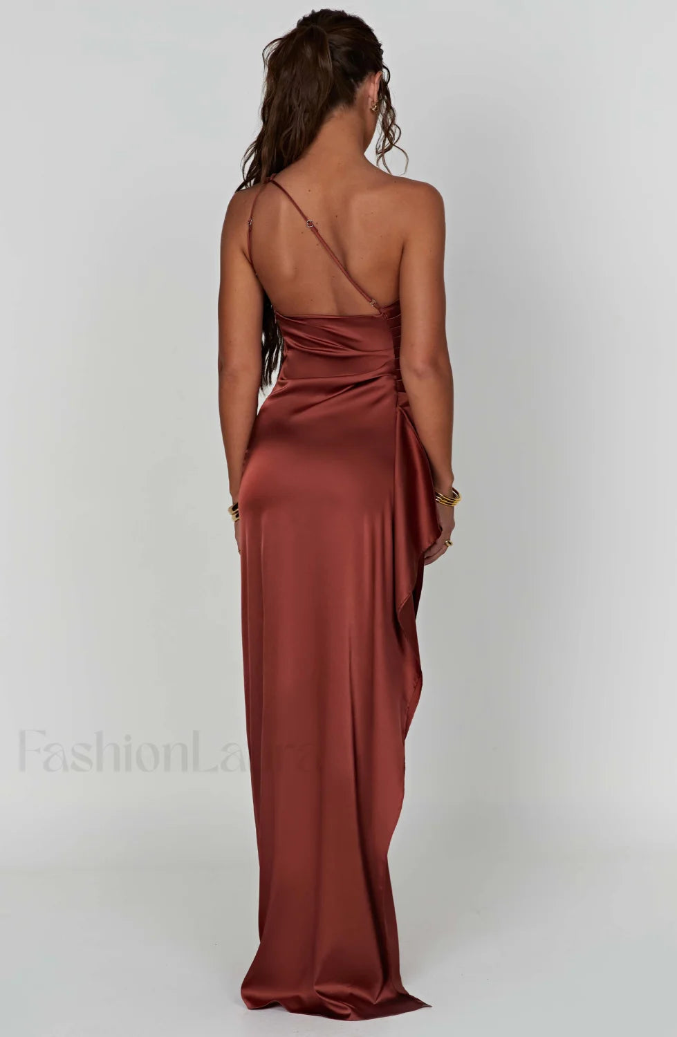 Ariel Maxi Graceful Dress Rust Dress