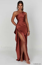 Ariel Maxi Graceful Dress Rust Dress