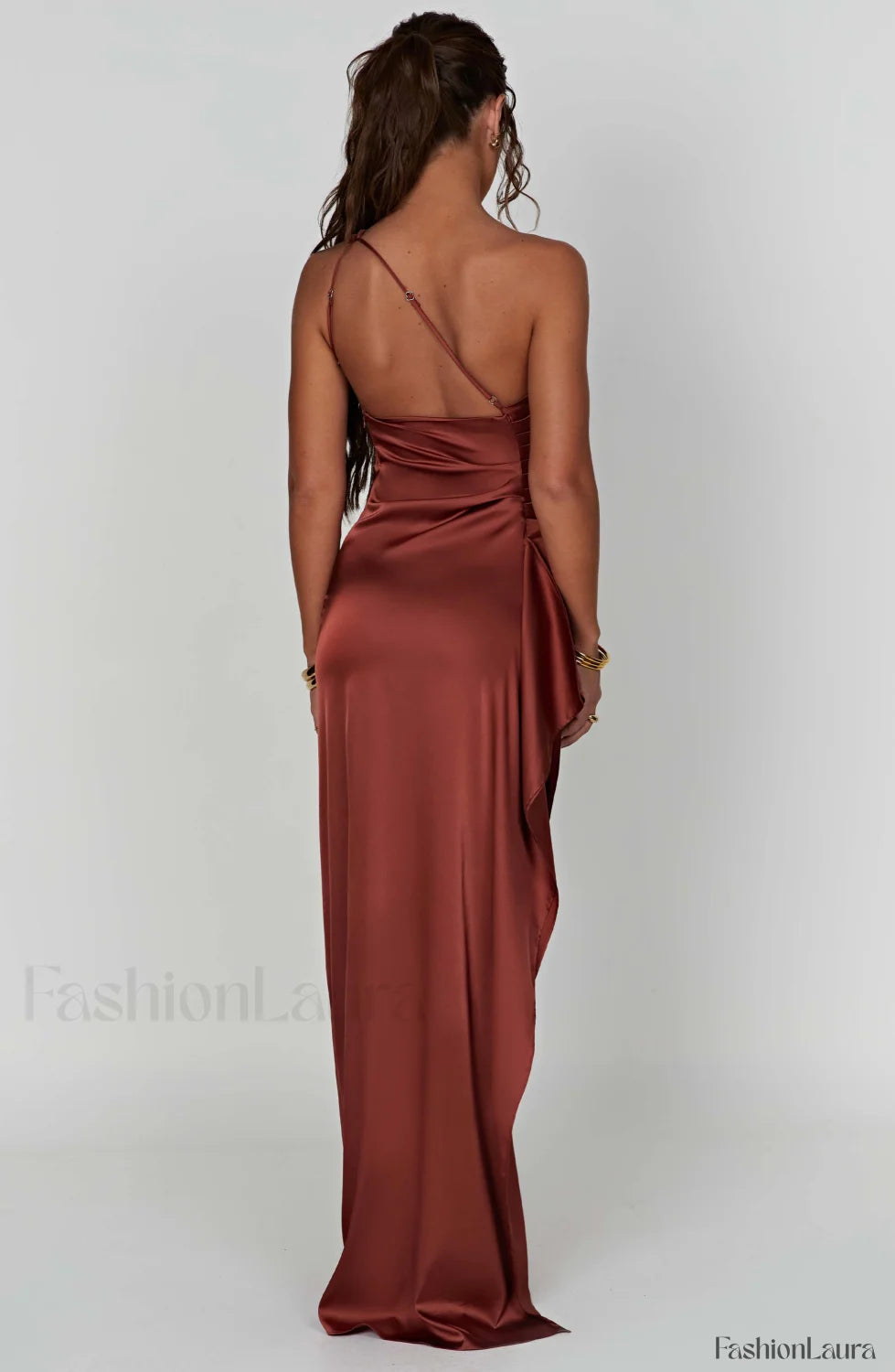 Ariel Maxi Graceful Dress Rust Dress