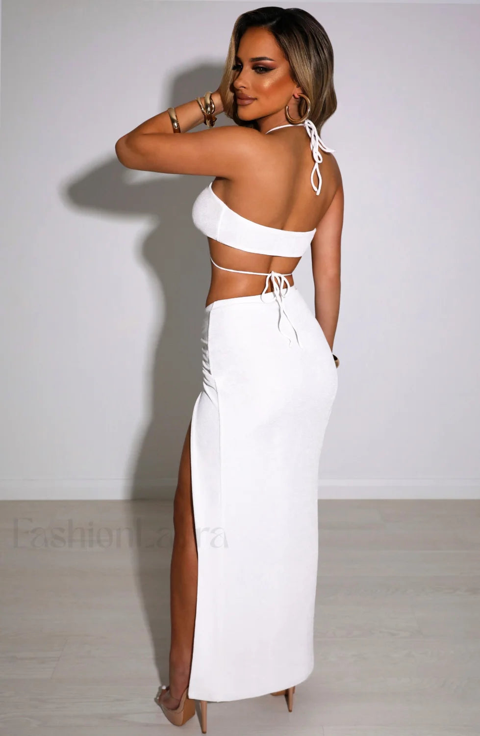 Ariela Maxi Graceful Skirt White Skirt