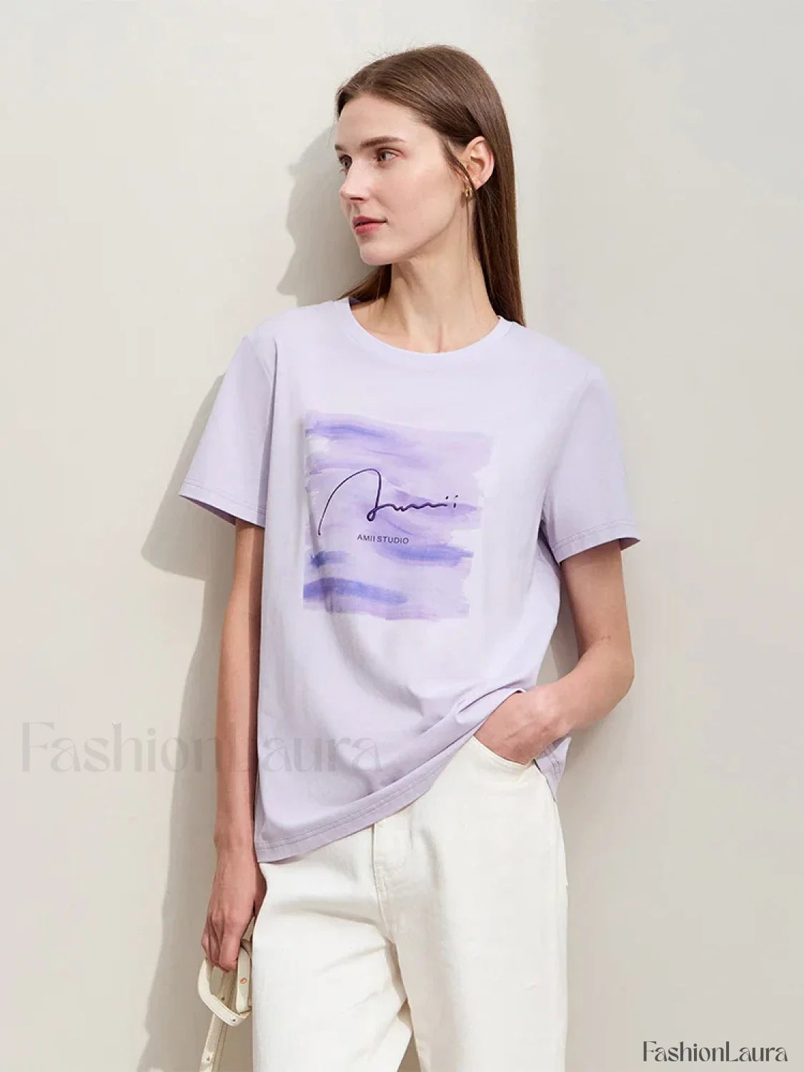 Art Letter Embroidery T Shirt