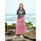 Art Print Loose Antibacterial T Shirt