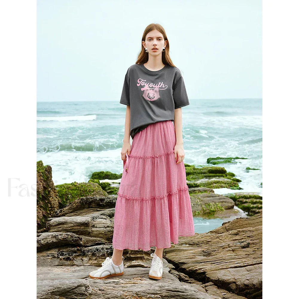 Art Print Loose Antibacterial T Shirt