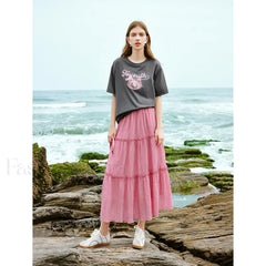 Art Print Loose Antibacterial T Shirt