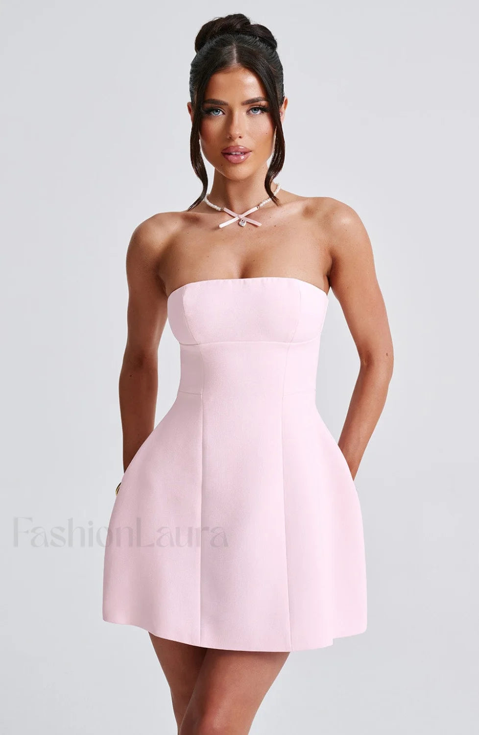 Asha Mini Graceful Dress Blush Dress