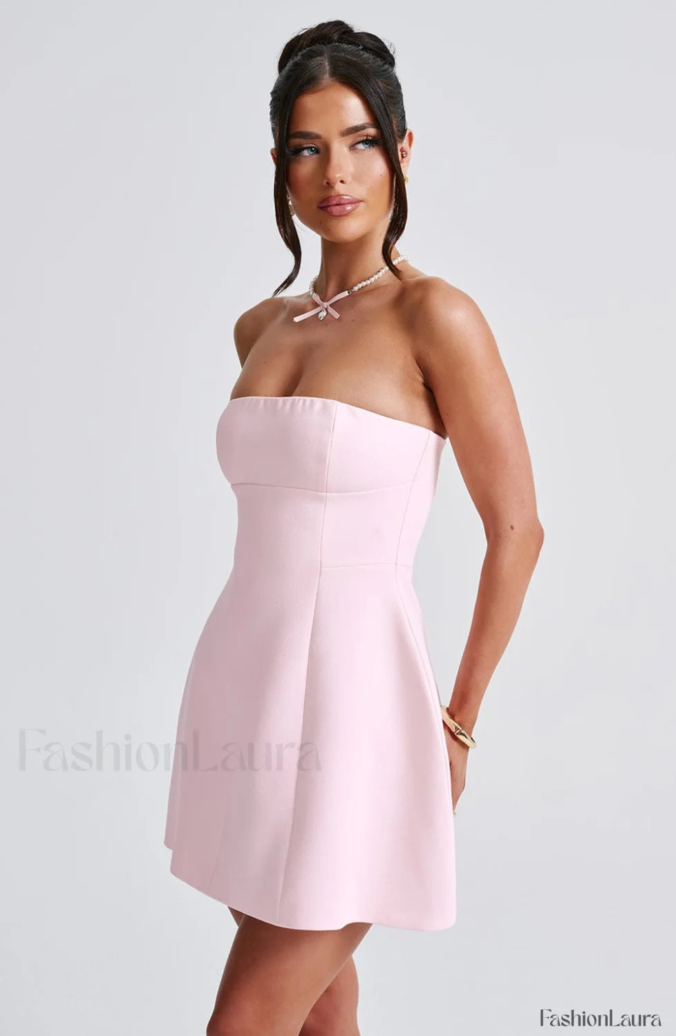 Asha Mini Graceful Dress Blush Dress