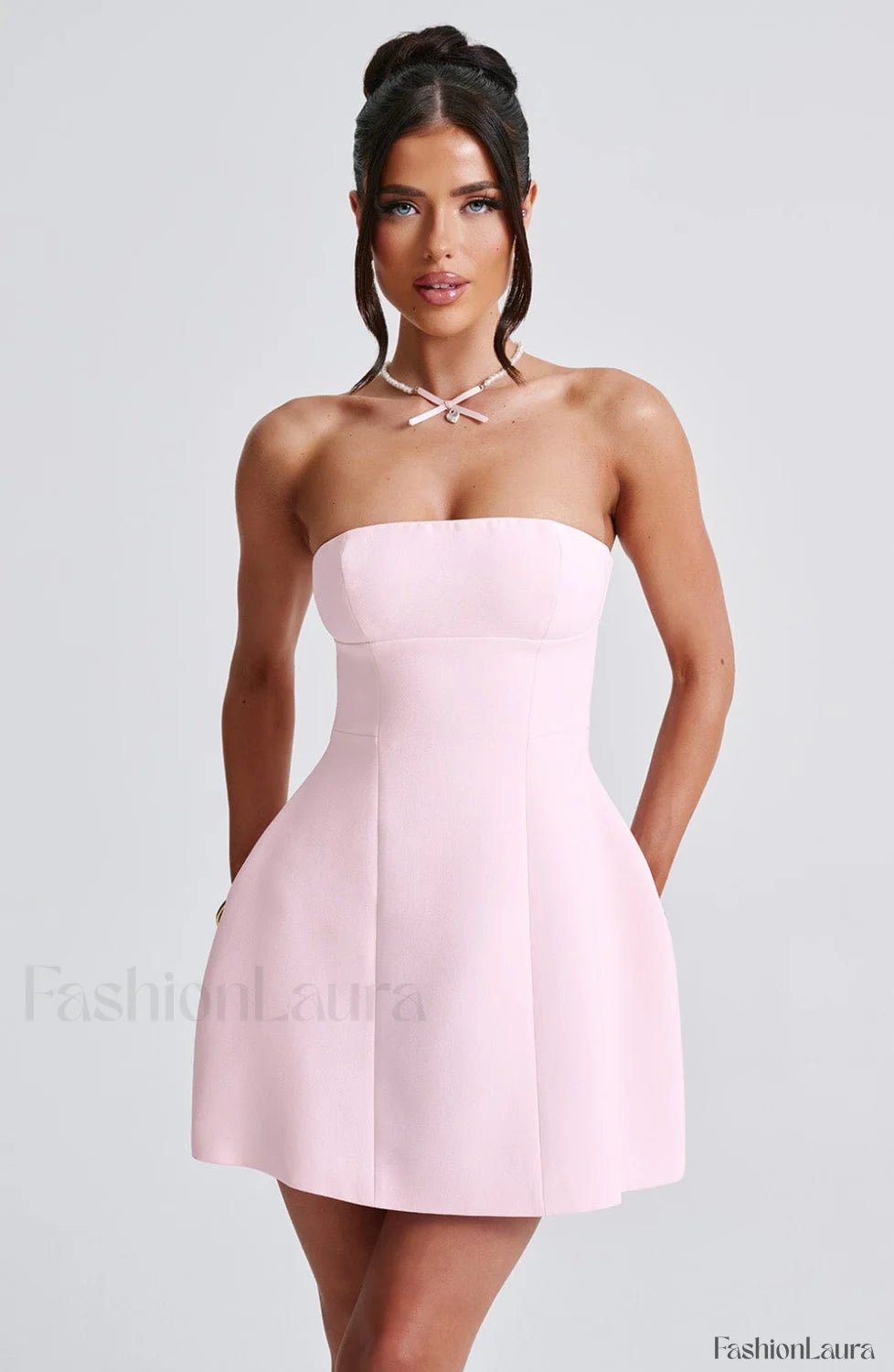 Asha Mini Graceful Dress Blush Dress