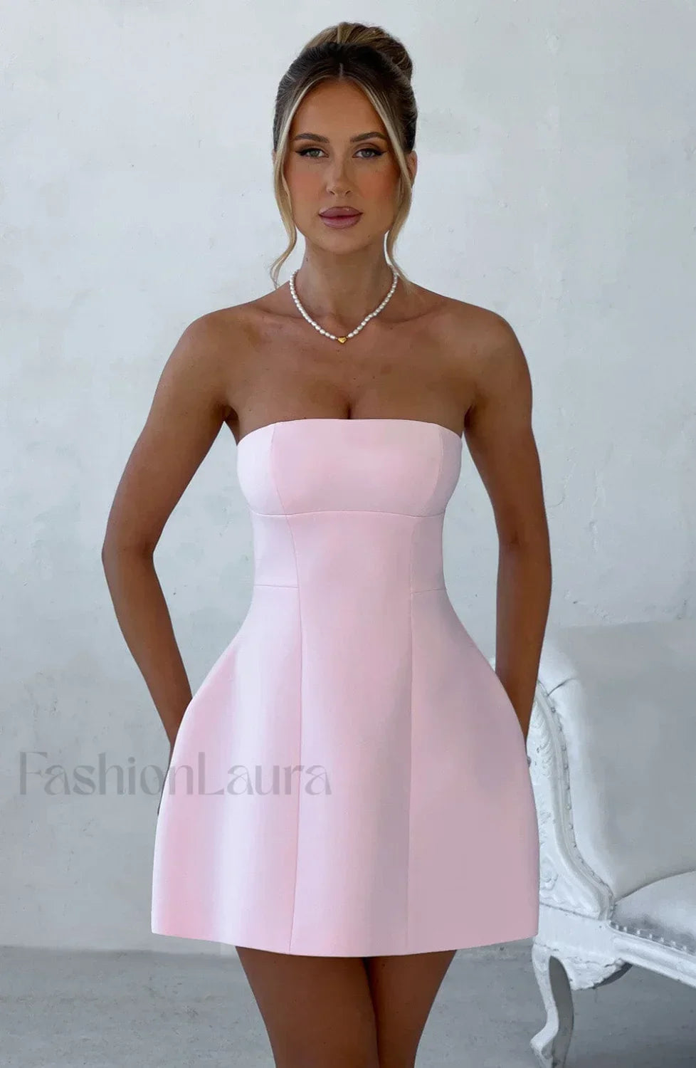 Asha Mini Graceful Dress Blush XS Dress