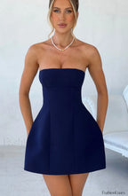 Asha Mini Graceful Dress Navy Dress
