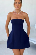 Asha Mini Graceful Dress Navy Dress