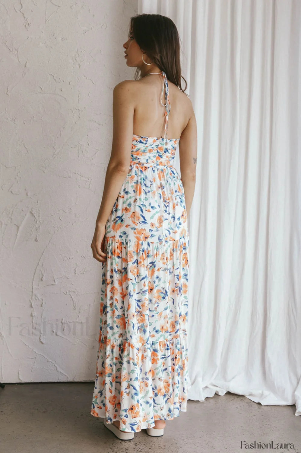 Asiah Halter Stylish Neck Maxi Dress Secondary image