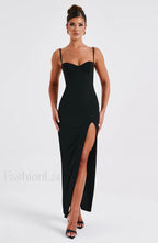 Asteria Maxi Graceful Dress Black Dress