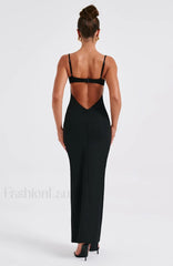 Asteria Maxi Graceful Dress Black Dress