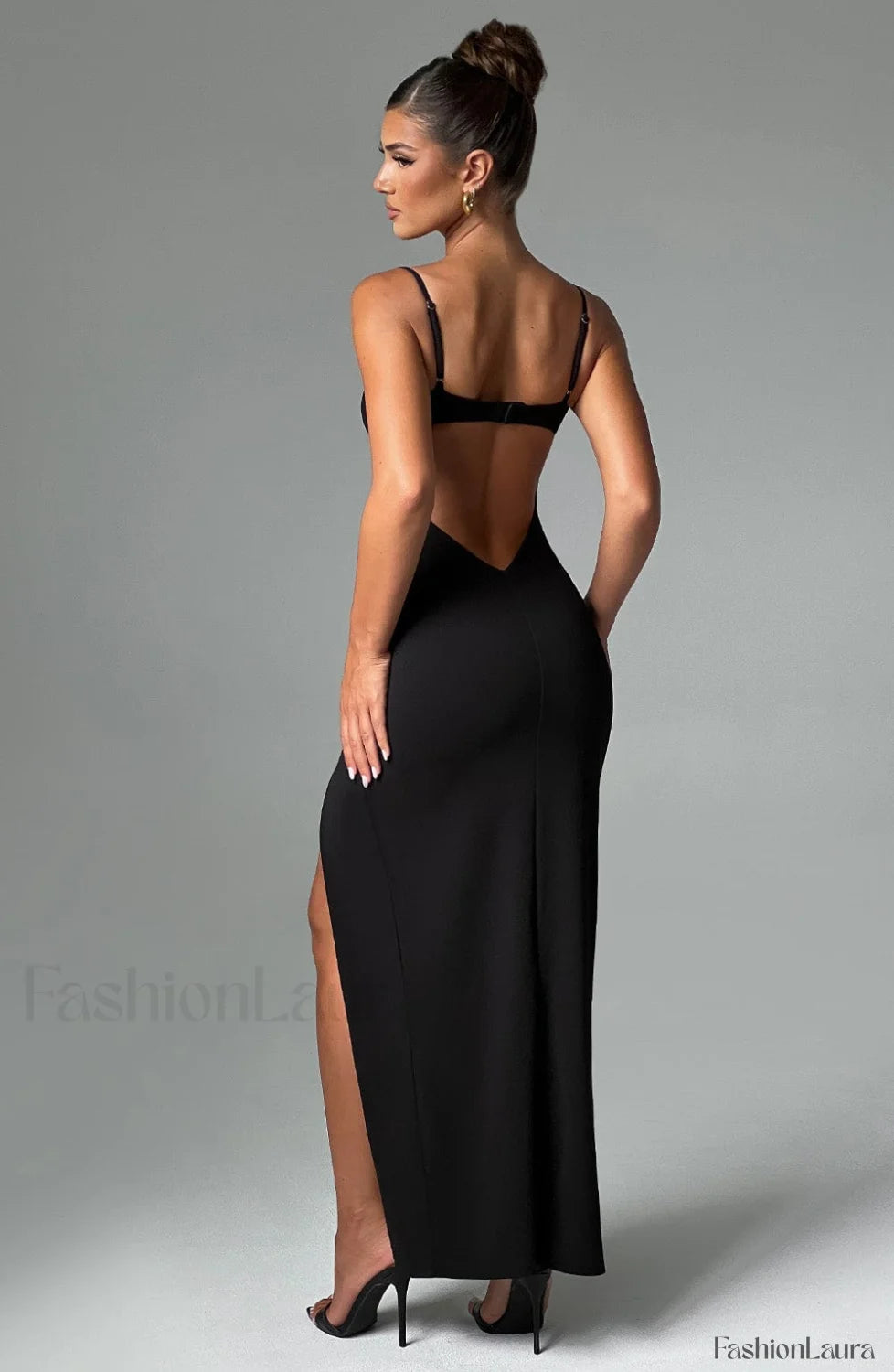 Asteria Maxi Graceful Dress Black Dress