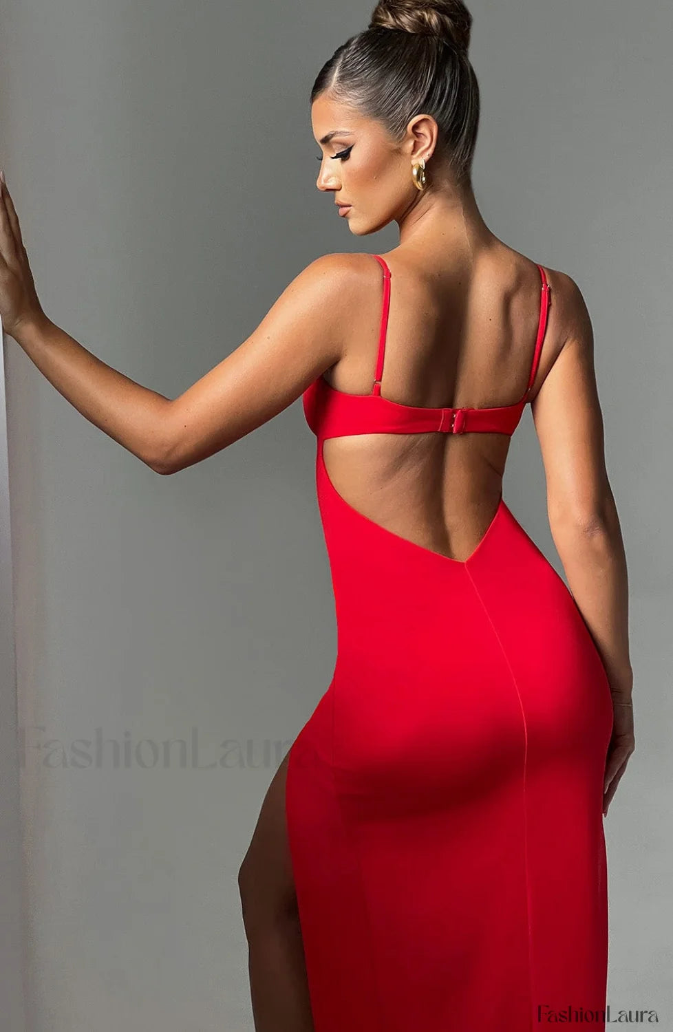 Asteria Maxi Graceful Dress Red Dress