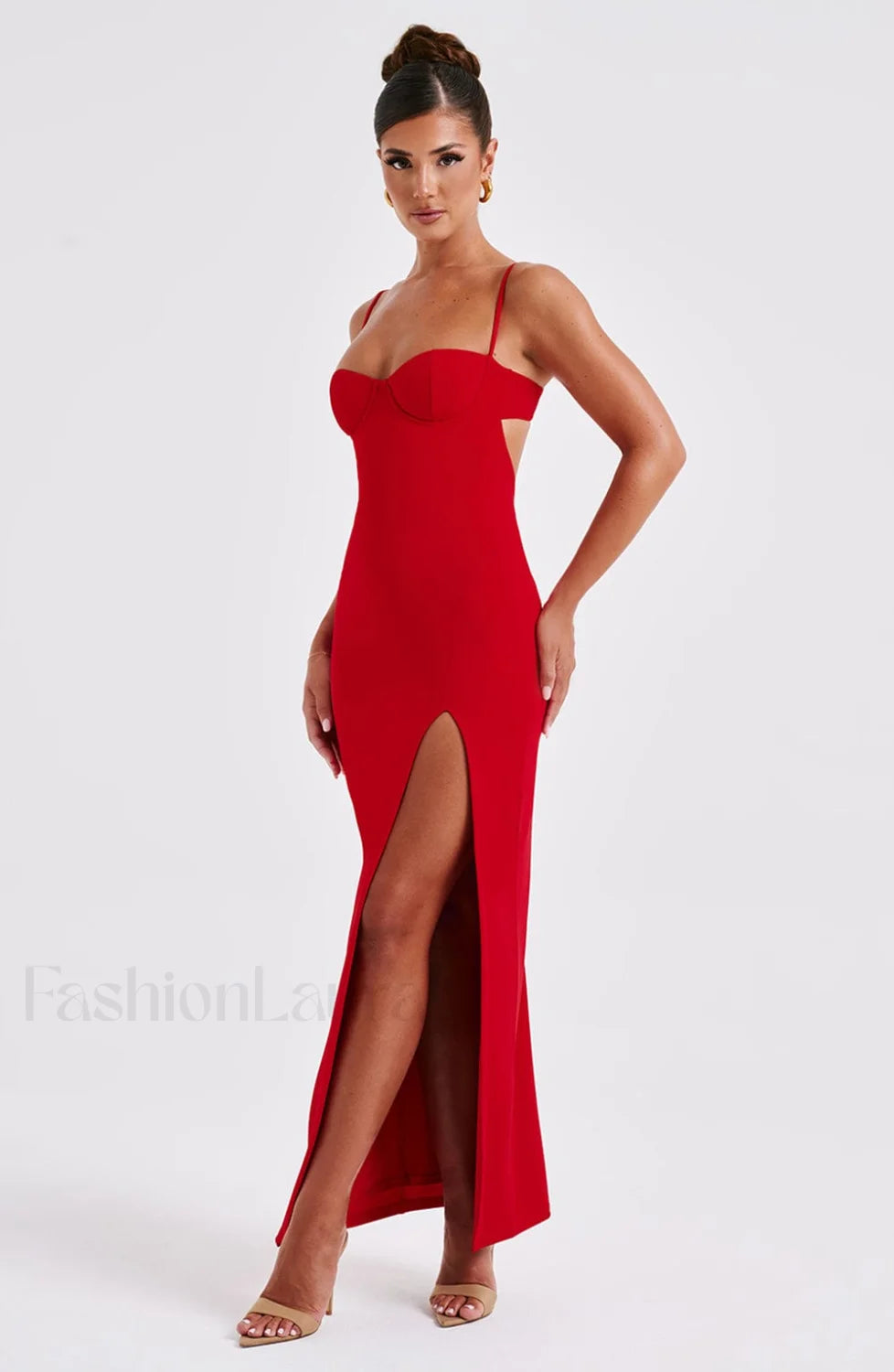 Asteria Maxi Graceful Dress Red Dress