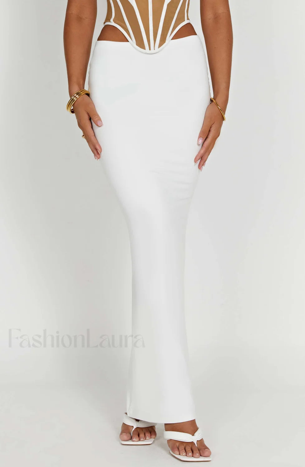 Astrid Maxi Graceful Skirt White Skirt
