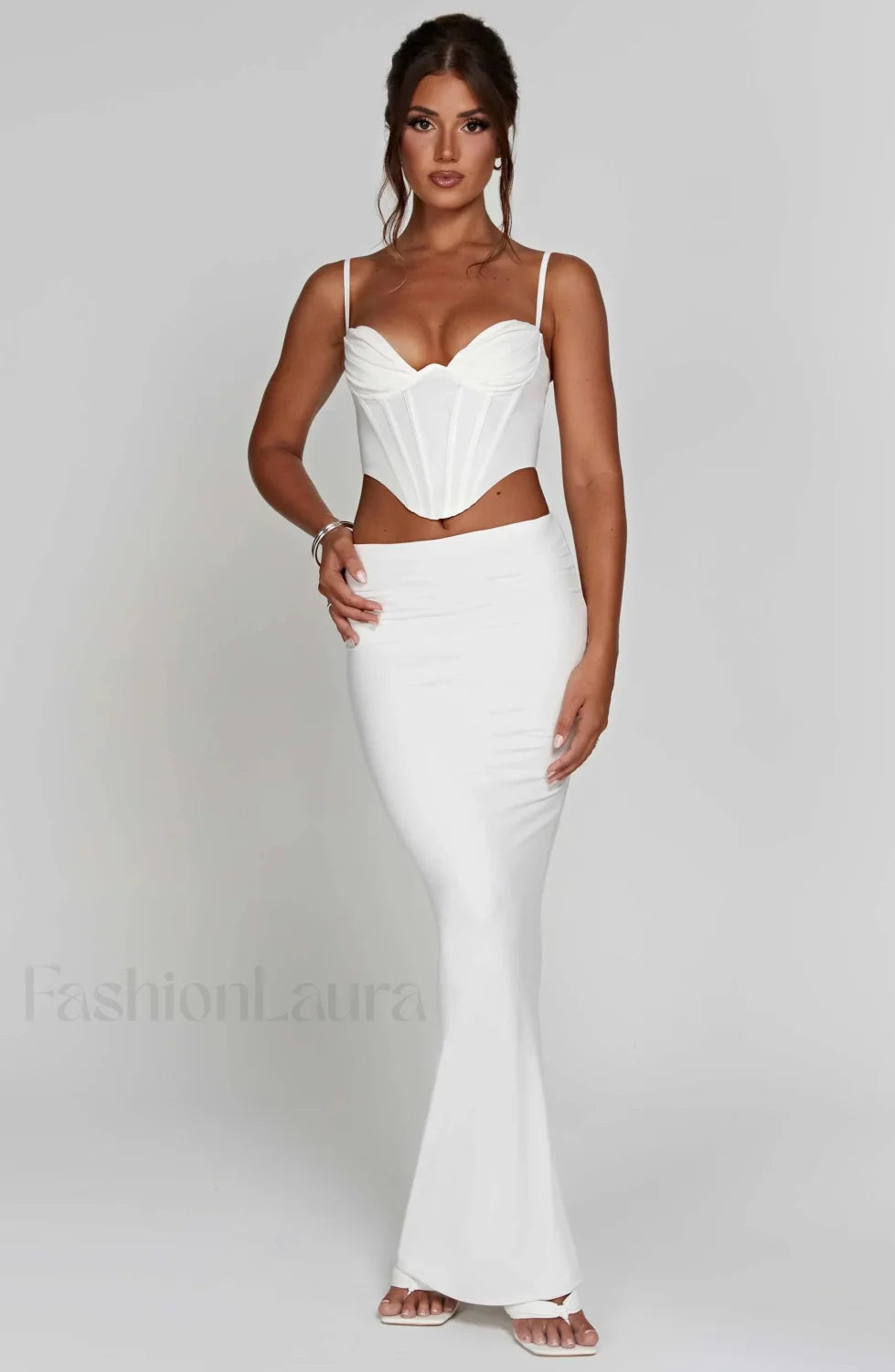 Astrid Maxi Graceful Skirt White Skirt