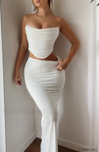 Astrid Maxi Graceful Skirt White Skirt
