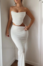 Astrid Maxi Graceful Skirt White Skirt