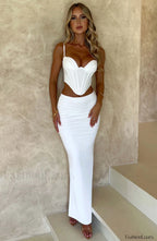 Astrid Maxi Graceful Skirt White Skirt