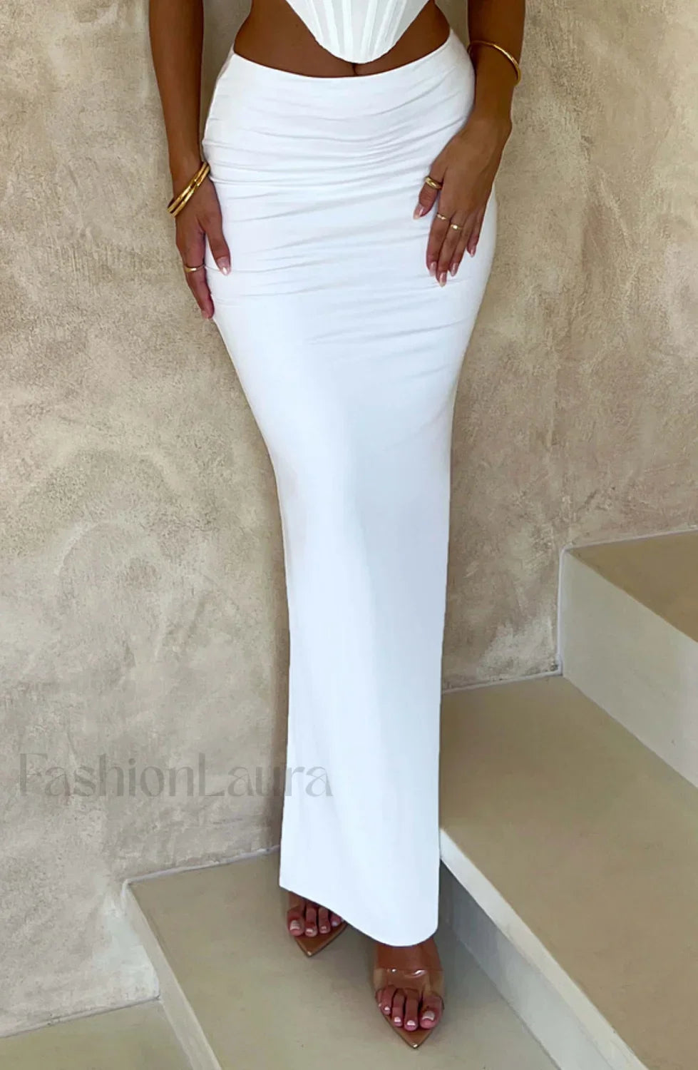Astrid Maxi Graceful Skirt White XS Skirt Main image