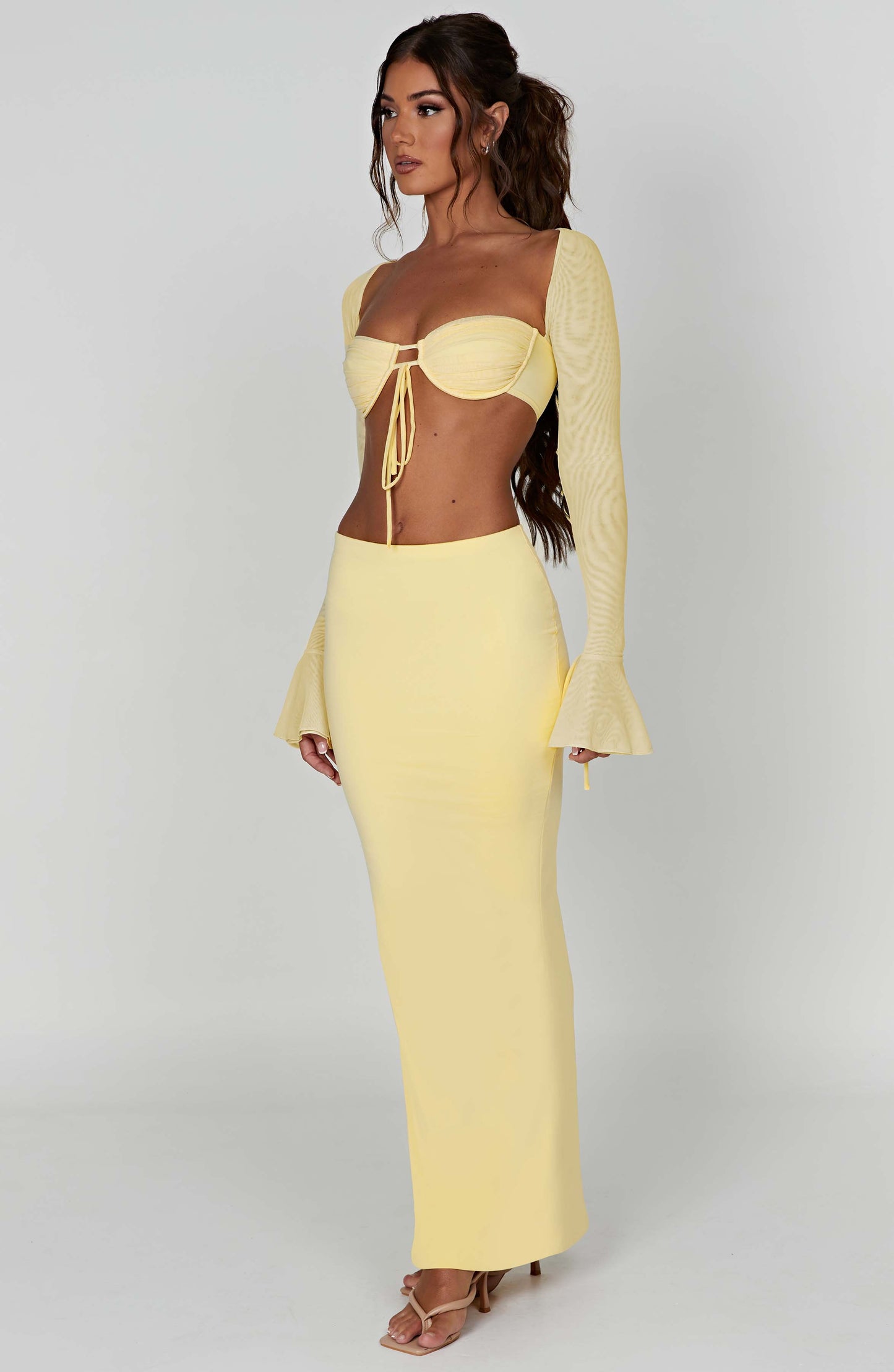 Astrid Maxi Graceful Skirt - Lemon