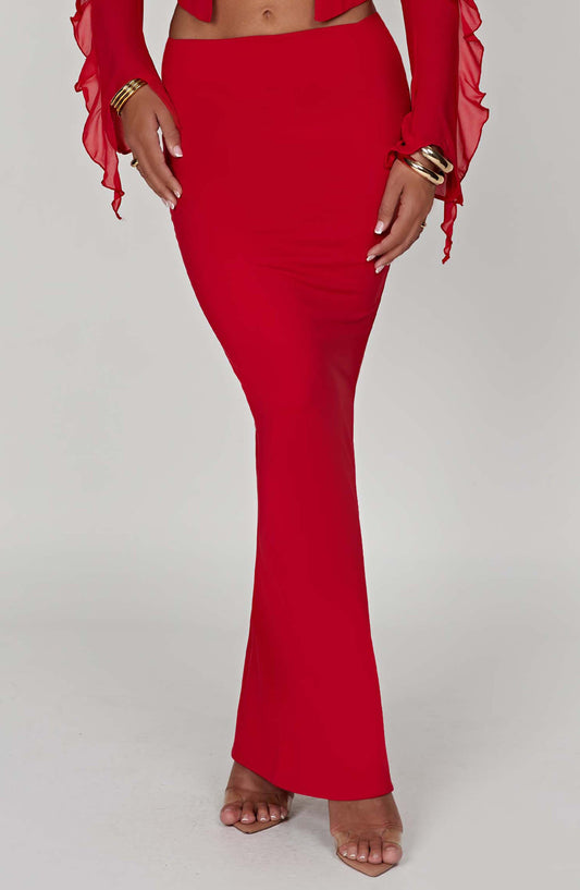 Astrid Maxi Graceful Skirt - Red