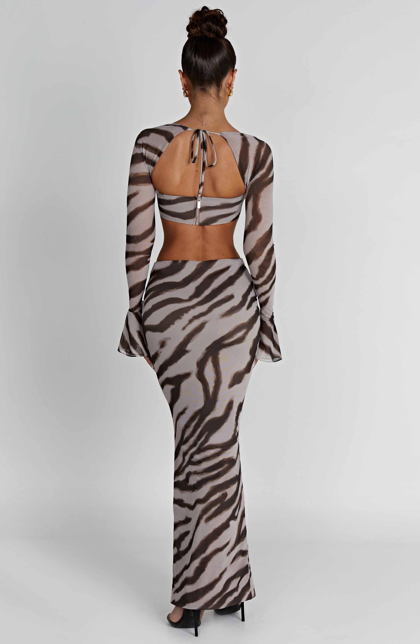 Astrid Maxi Skirt Trendy - Zebra Print