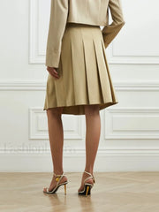 Asymmetric Striped High Waist Skirt