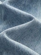 Asymmetric Waist Wide Leg Jeans Pants