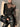 Asymmetrical Sheer Mesh Panel T-Shirt Secondary image