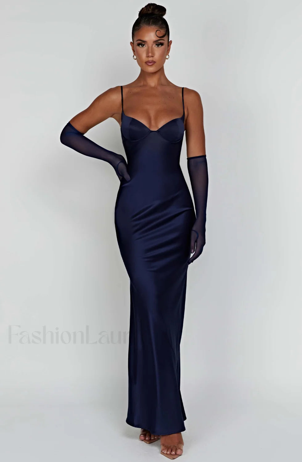 Athena Maxi Graceful Dress Navy Dress