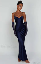Athena Maxi Graceful Dress Navy Dress