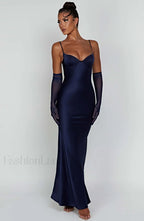 Athena Maxi Graceful Dress Navy Dress