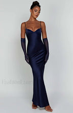 Athena Maxi Graceful Dress Navy Dress