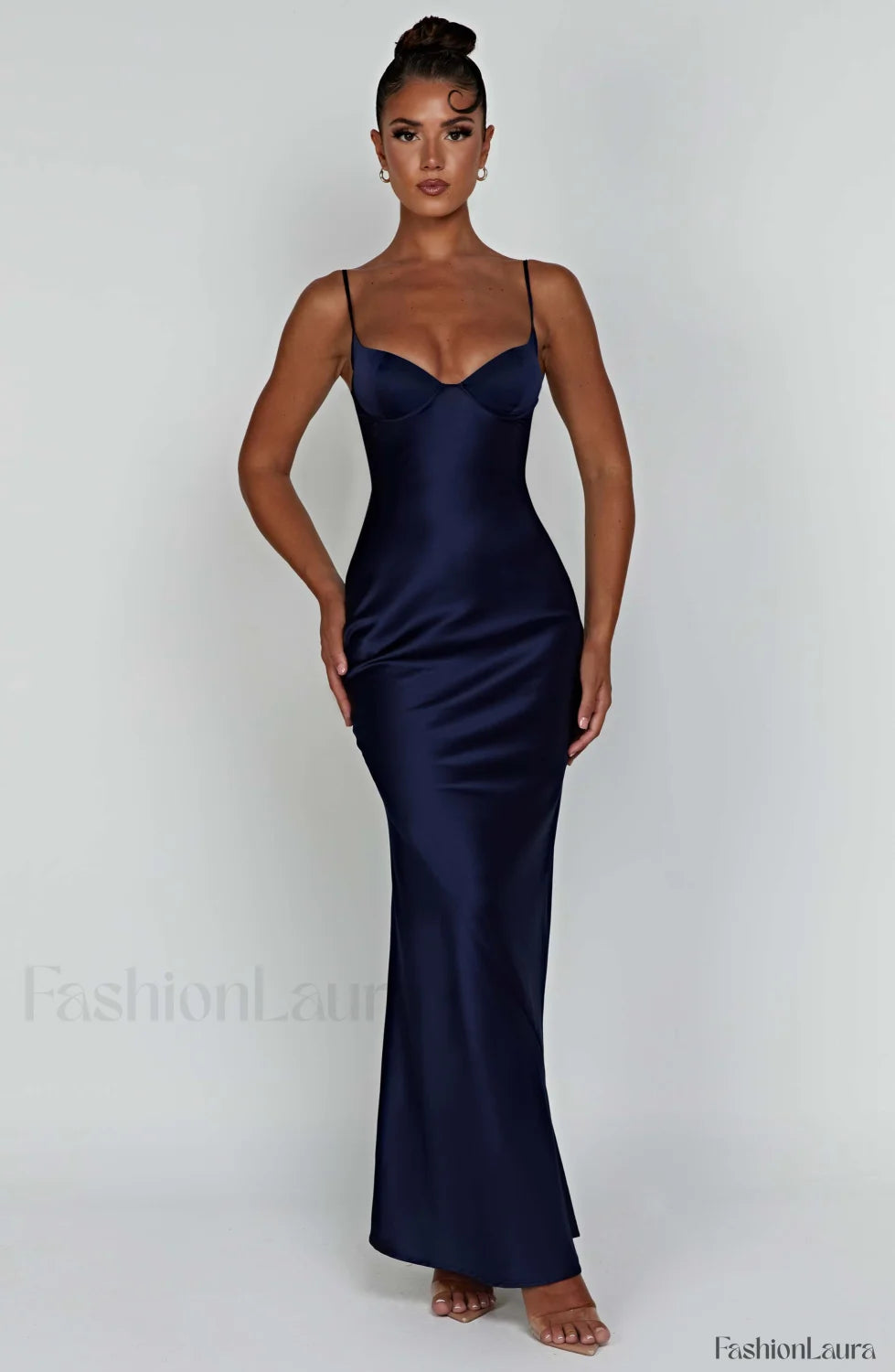 Athena Maxi Graceful Dress Navy Dress