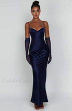 Athena Maxi Graceful Dress Navy XS Dress