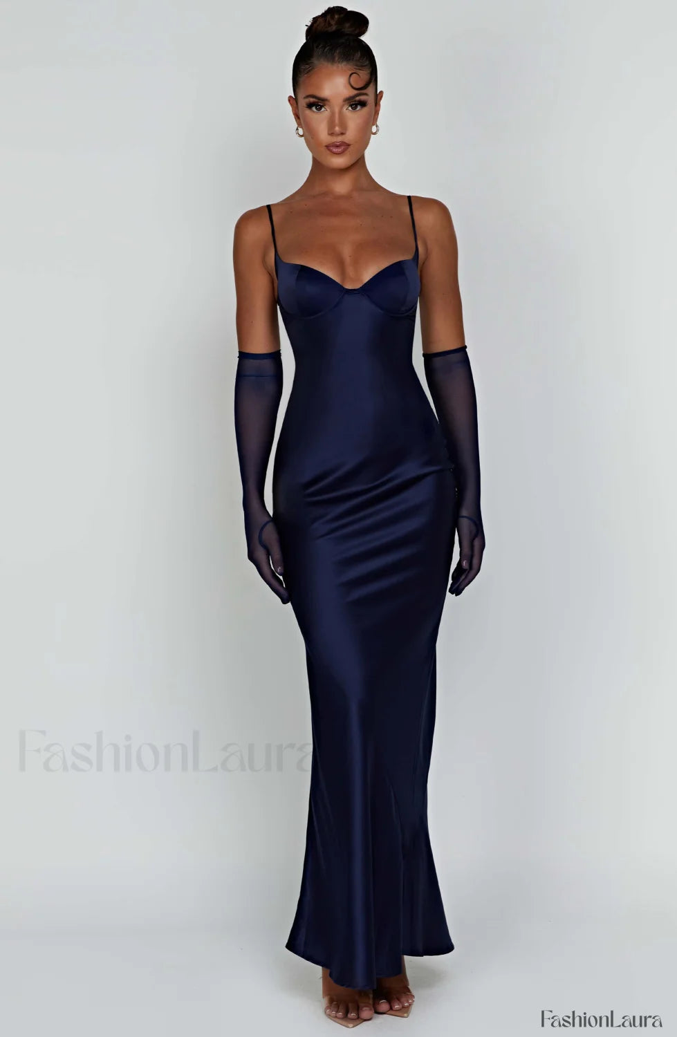 Athena Maxi Graceful Dress Navy XS Dress
