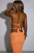 Aubery Top Graceful Orange Tops