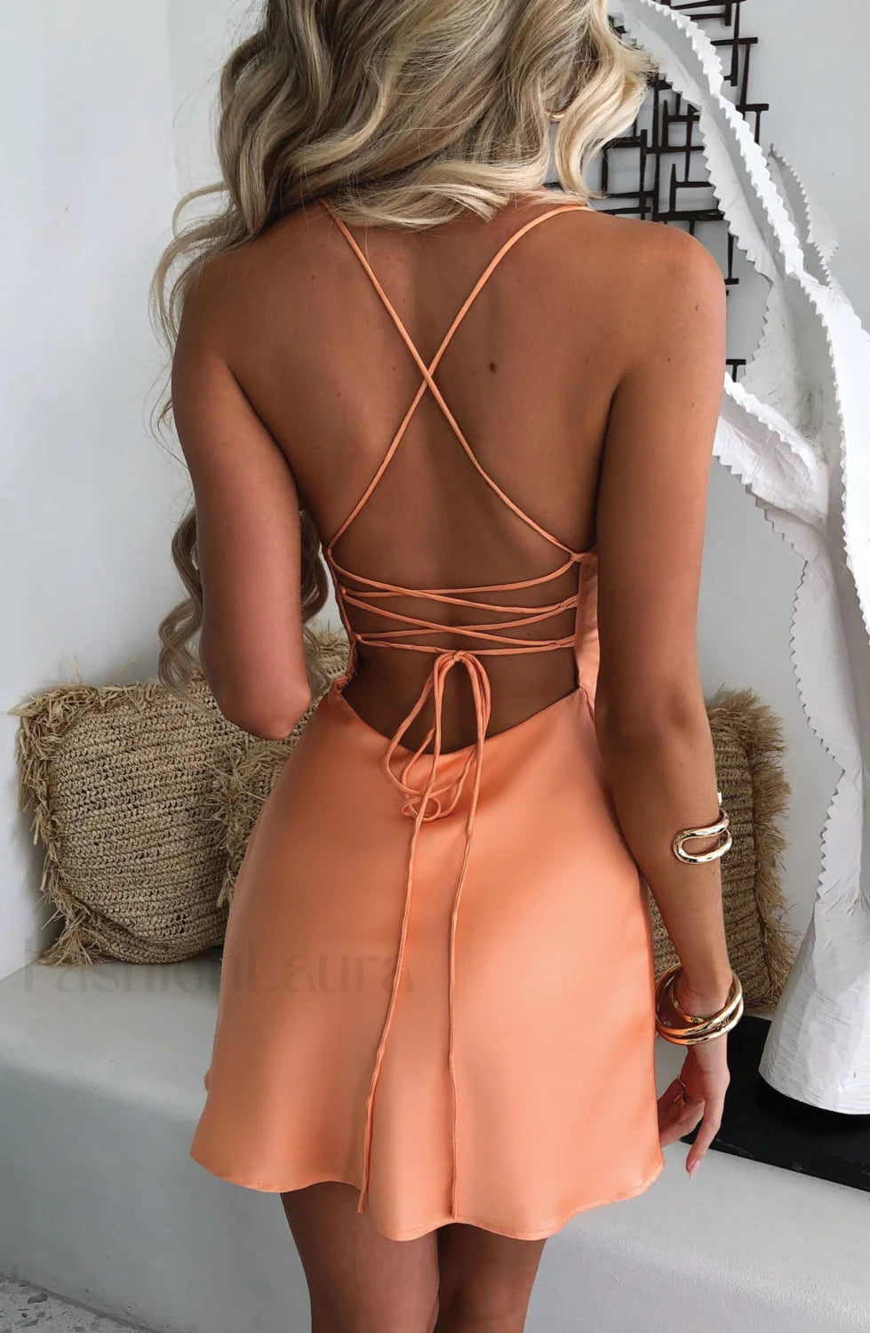 Avianna Mini Graceful Dress Orange Dress