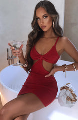 Avory Mini Graceful Dress Red Dress