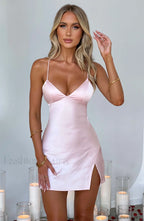 Avril Mini Graceful Dress Blush Dress