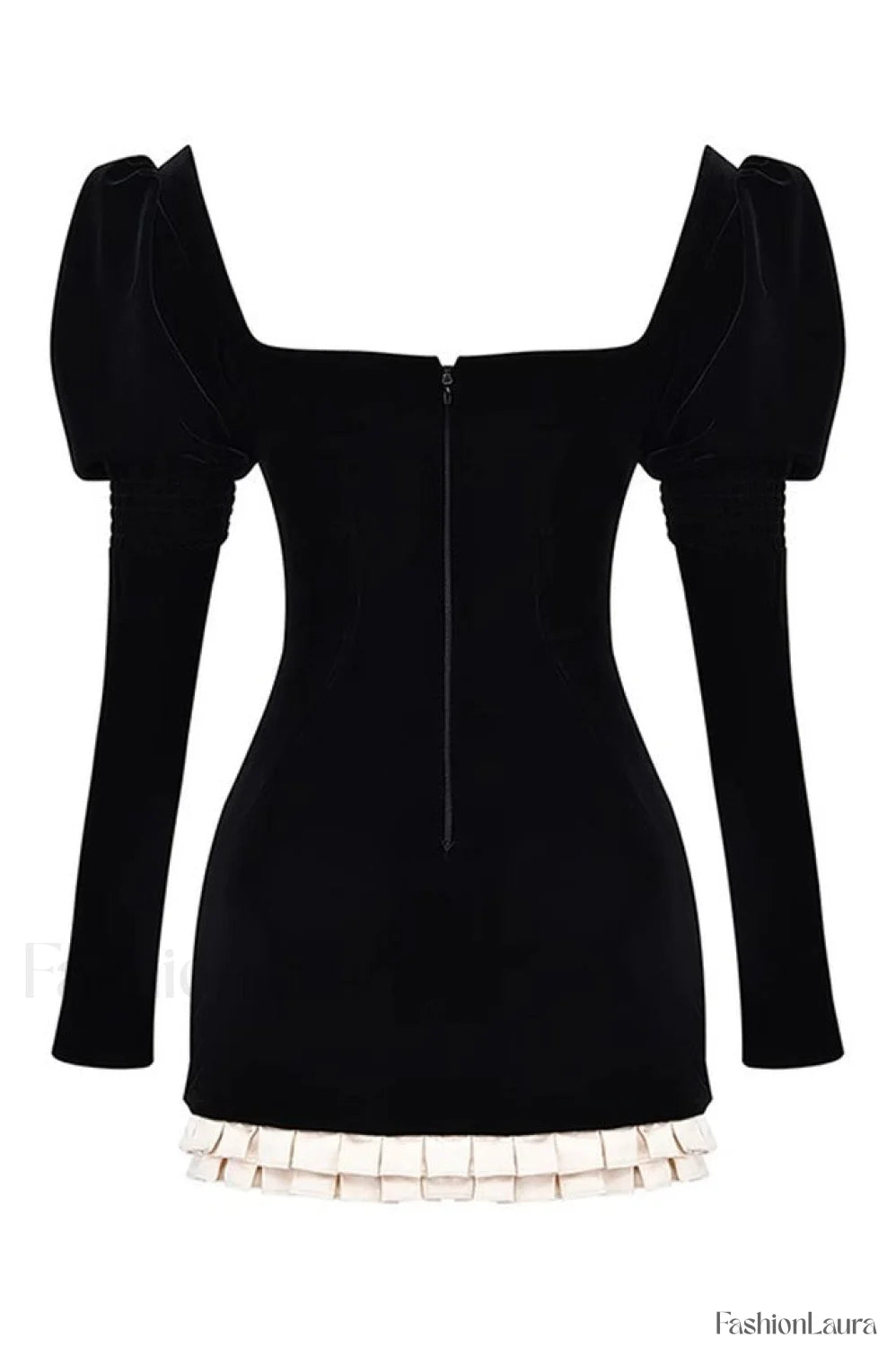 Azaria Black Stylish Vintage Dress