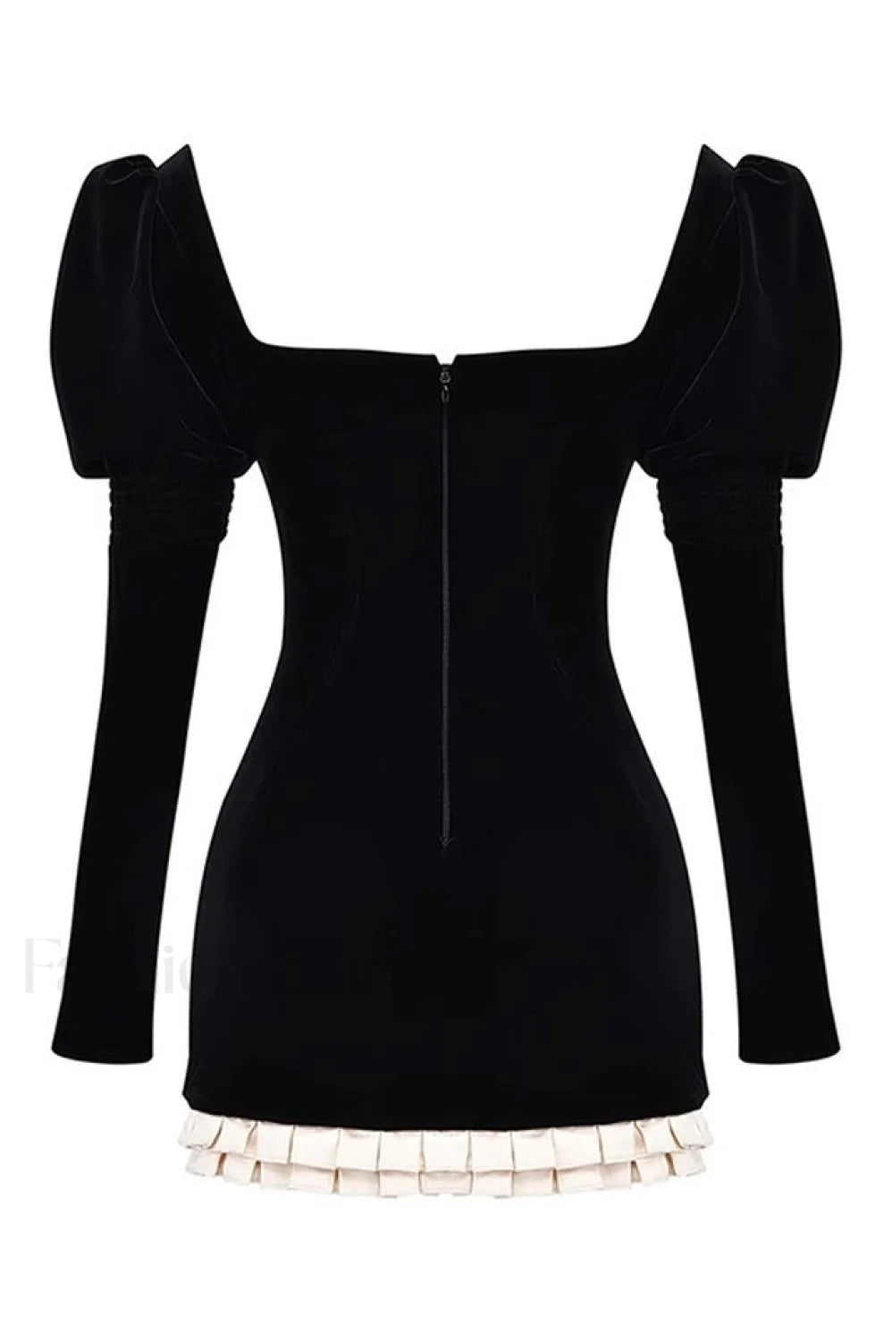 Azaria Black Stylish Vintage Dress