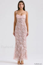 Azzurra Ice Stylish Blue Lace Dress