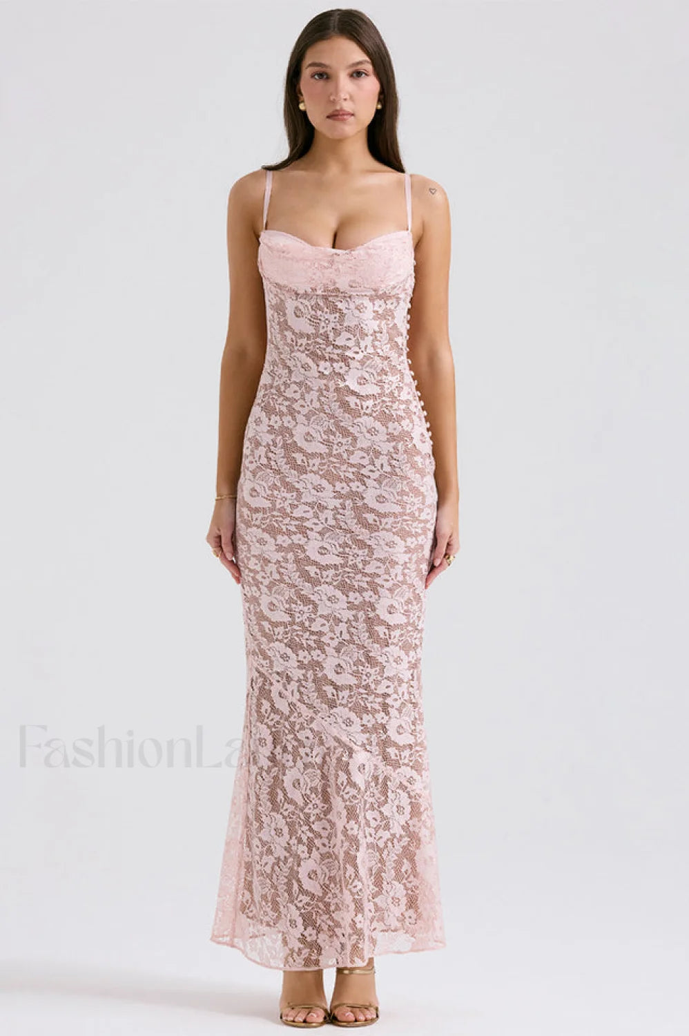 Azzurra Ice Stylish Blue Lace Dress Secondary image